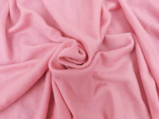 Bio Wolljersey (Interlock, sehr kuschelig) uni - rosa