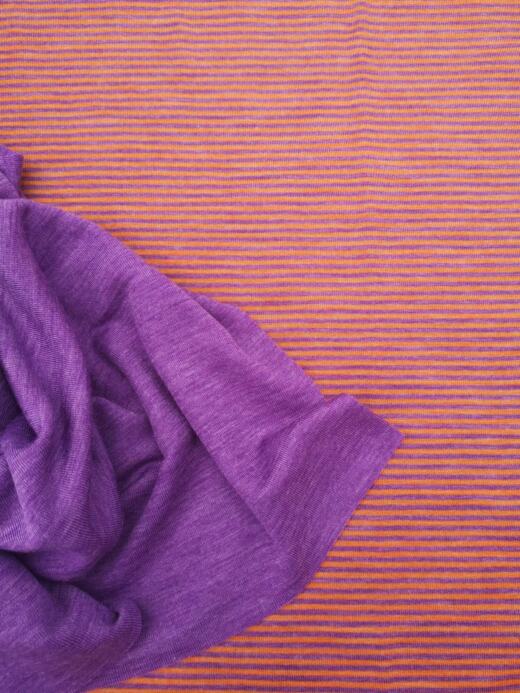 Wolle/Lyocell Biojersey - lila