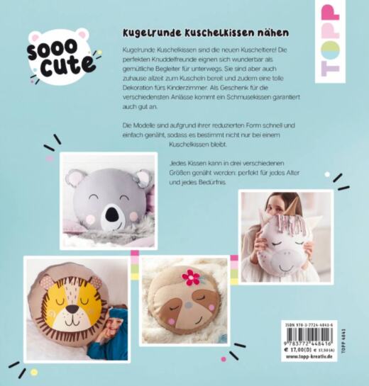 Kugelrunde Kuschelkissen nähen - über 30 Modelle in 3 Größen