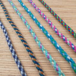 Multicolor Flechtkordel 6mm - verschiedene Farben