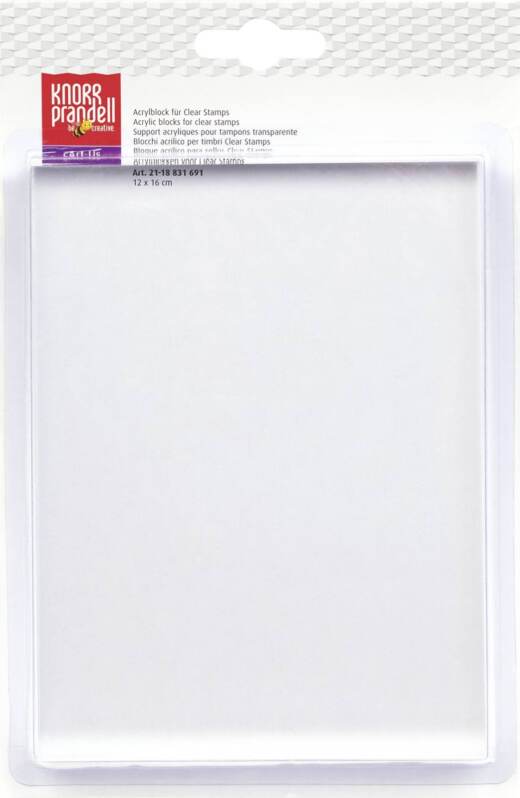 cArt-Us Acrylblock Clear Stamp - groß 12 x 16 cm