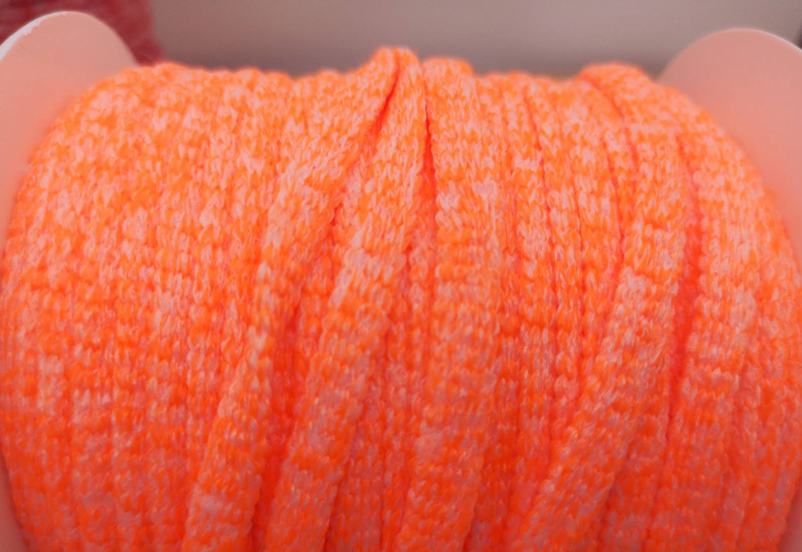 Gummiband_rund gestrickt_neonorange