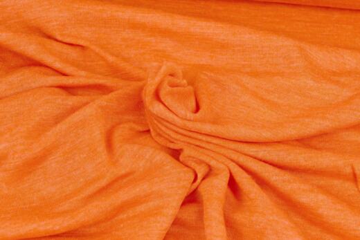 Wolle/Lyocell Biojersey uni - orange