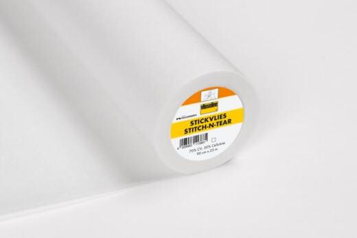 0,5 Meter Vlieseline® Stickvlies Stitch-n-tear (ausreißbar) - 90cm - weiß
