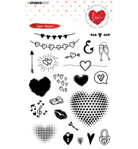 StudioLight - Clear Stamp - Filled with love nr.508