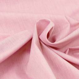 Bio Chambray (Baumwolle, Webstoff) - rosa/natur