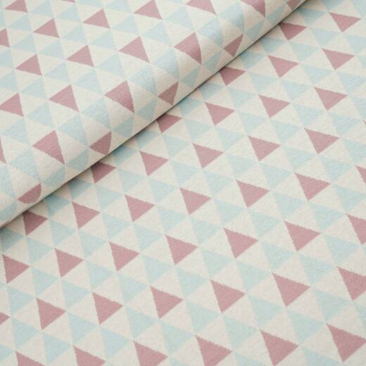 Bio Jacquardjersey - Stoffonkel - Dreiecke pastell