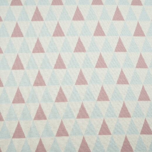 Bio Jacquardjersey - Stoffonkel - Dreiecke pastell