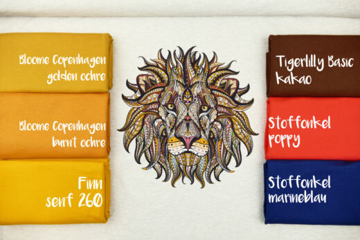Biojersey - Tigerlilly - Ethno Löwen (100cm)