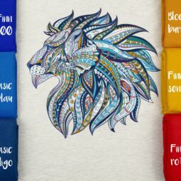 Biojersey - Tigerlilly - Ethno Löwen (100cm) – Bild 5