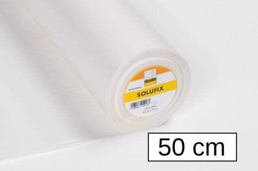 0,5 Meter Vlieseline® SoluFIX weiß - selbstklebendes, auswaschbares Stickvlies