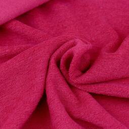 B-Ware: Bio Merino Wollfrottee - himbeerpink