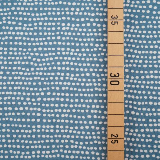Biojersey - Stoffonkel - Dotted Line - grau