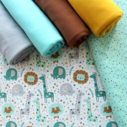 Biojersey - Stoffonkel - Mini Jungle mint – Bild 4