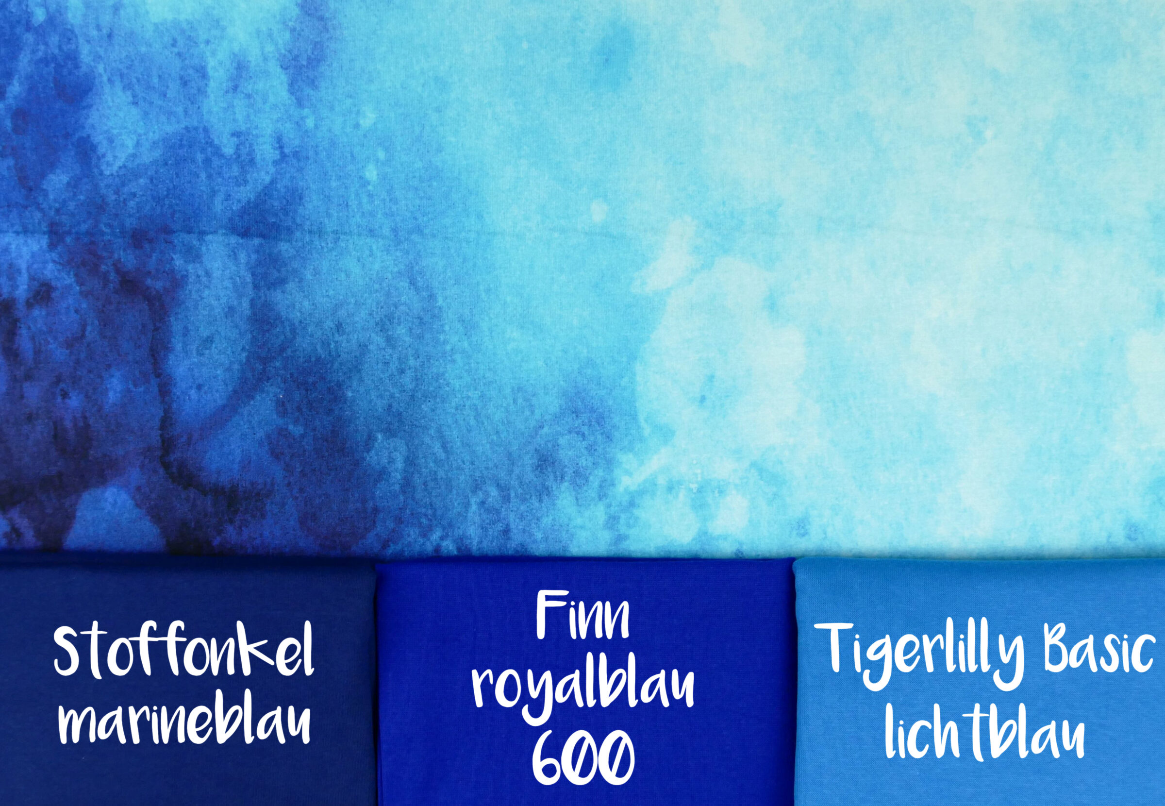 DeepBlue Sea Kombistoffe So Marineblau, Finn royalblau 600, tigerlilly basic lichtblaufertig