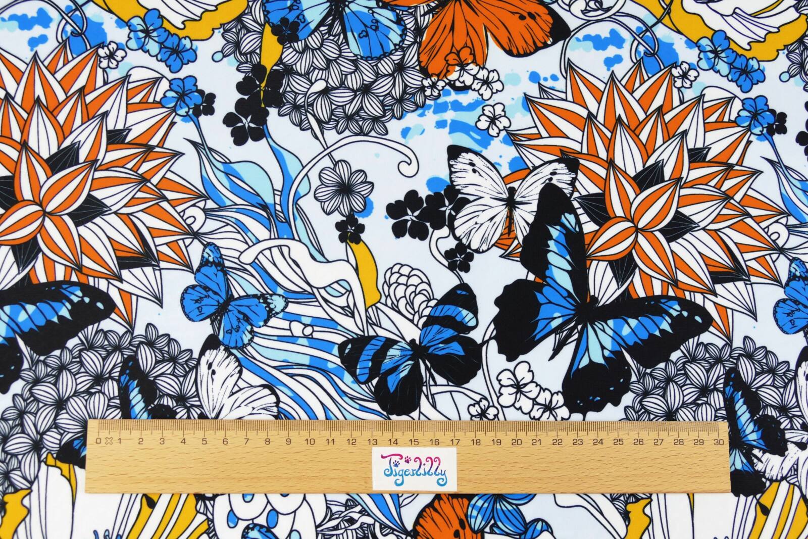 Badeanzug_Butterfly blue-orange_2