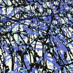 60cm Reststück: Badehosenstoff (nicht elastisch) - Paint Splash
