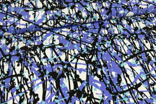 60cm Reststück: Badehosenstoff (nicht elastisch) - Paint Splash