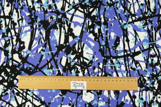 60cm Reststück: Badehosenstoff (nicht elastisch) - Paint Splash