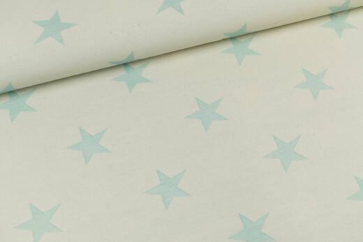 Bio Jacquard - Amandine Cha - Große Sterne céramique (mint)