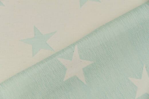 Bio Jacquard - Amandine Cha - Große Sterne céramique (mint)