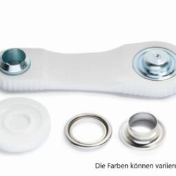Prym 11mm Ösen mit Scheiben (inkl. Werkzeug) - brüniert dunkel (541 381) – Bild 3