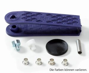 50 Stück Prym 4mm Ösen inkl. Werkzeug - brüniert dunkel (542 402)