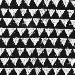 Biojersey - Stoffonkel - Triangles schwarz – Bild 2