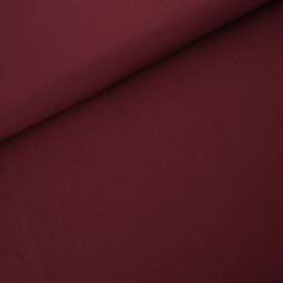 Biojersey uni - Stoffonkel - bordeaux