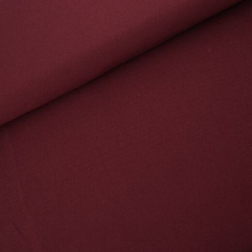 Biojersey uni - Stoffonkel - bordeaux