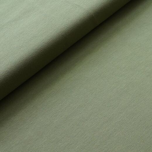 Biojersey uni - Stoffonkel - olive