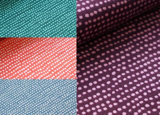 Biojersey - Stoffonkel - Dotted Line - grau