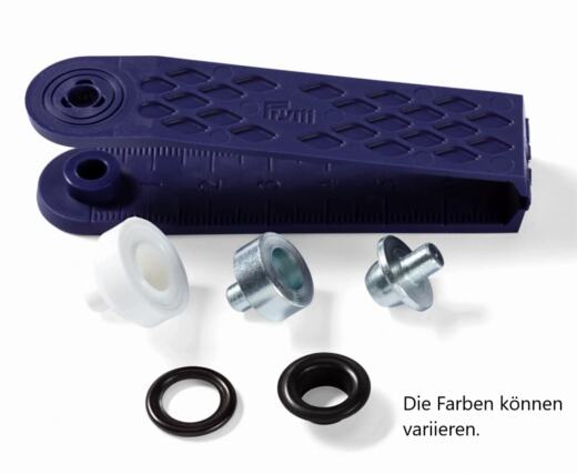 Prym 8mm Ösen mit Scheiben (inkl. Werkzeug) - silber (541 374)