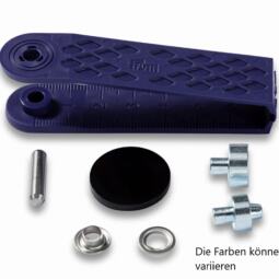 Prym 5mm Ösen mit Scheiben (inkl. Werkzeug) - silber (542 410) – Bild 2