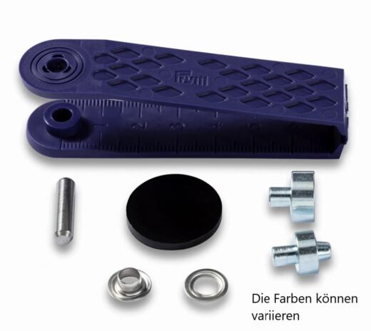 Prym 5mm Ösen mit Scheiben (inkl. Werkzeug) - silber (542 410)