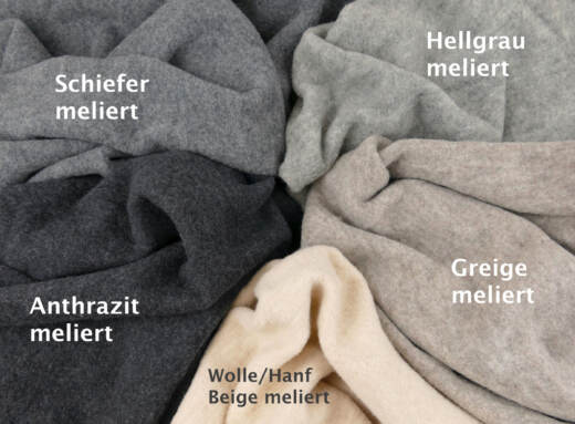 Bio Merinofleece - schiefer meliert