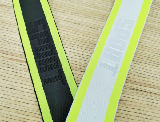Gummiband 40mm - 3D-Design "SPORT neon" - (nur noch schwarz)