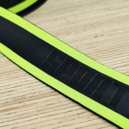 Gummiband 40mm - 3D-Design "SPORT neon" - (nur noch schwarz) – Bild 3