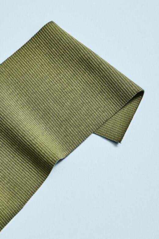Bio Rippbündchen - Mind The MAKER - olive green