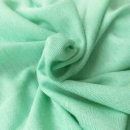 Wolle/Seide Biojersey uni - mint