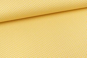 Bio Jacquardjersey - Tigerlilly - Fischgrät maisgelb