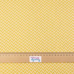 Bio Jacquardjersey - Tigerlilly - Fischgrät maisgelb – Bild 3