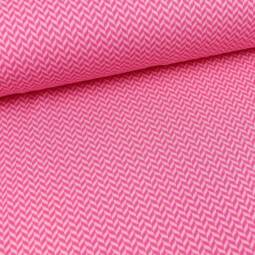 Bio Jacquardjersey - Tigerlilly EP - Fischgrät pink
