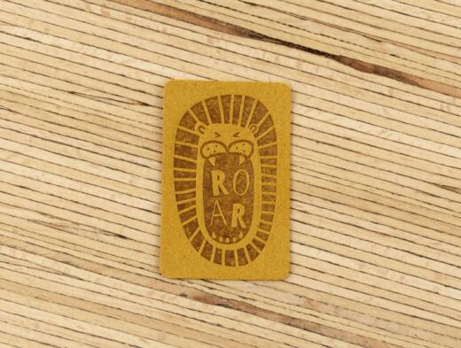 Ein Label zum Aufnähen - ROAR senf