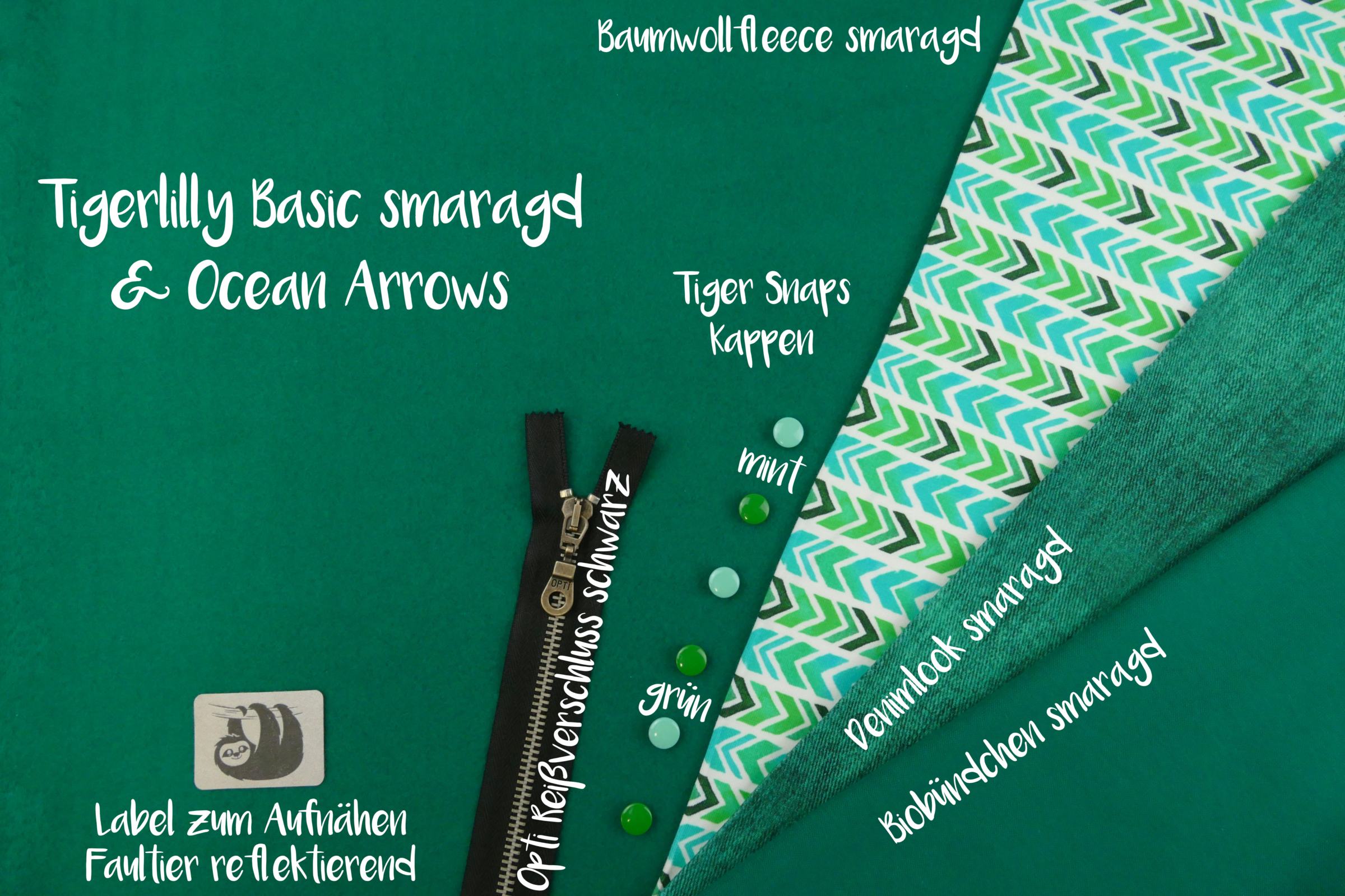 Tigerlilly Basic smaragd Ocean Arrows