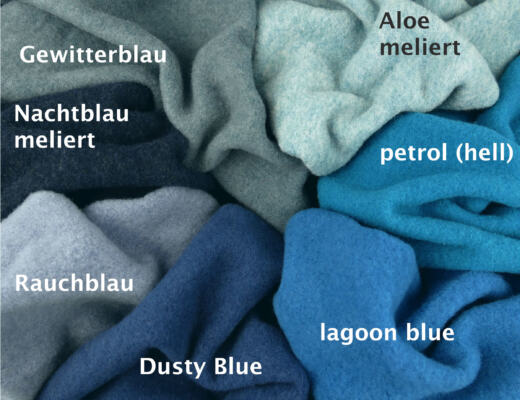 Bio Merinofleece - nachtblau meliert