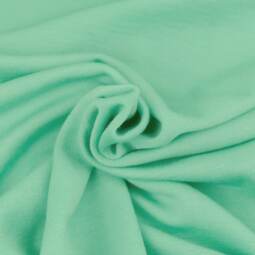 Bio Wolljersey (Interlock, sehr kuschelig) uni - mint