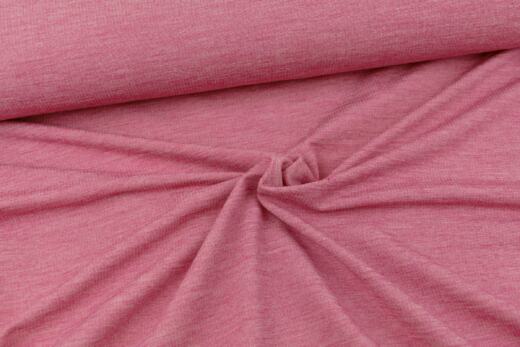 B-Ware: Bio Wollsweat Melange - himbeere
