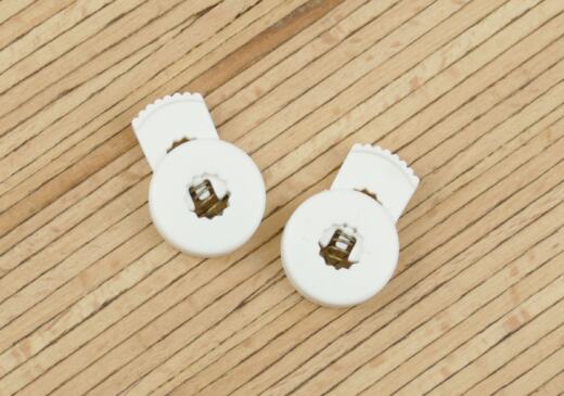 2 Kordelstopper RUND für 6mm Kordeln