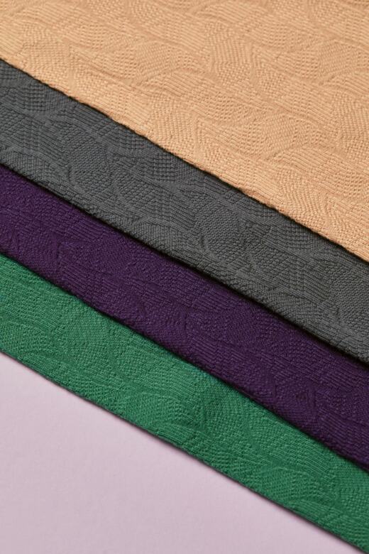 Organic Leaf Jacquard - Mind The MAKER - dry mustard